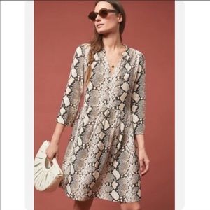 Maeve snake skin dress